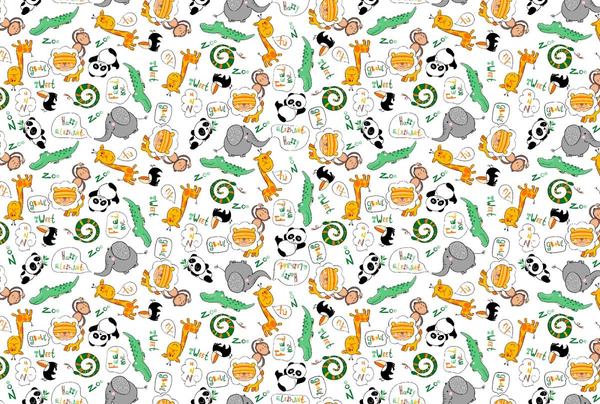 Ситец 95 см 21317-1 Жирафики