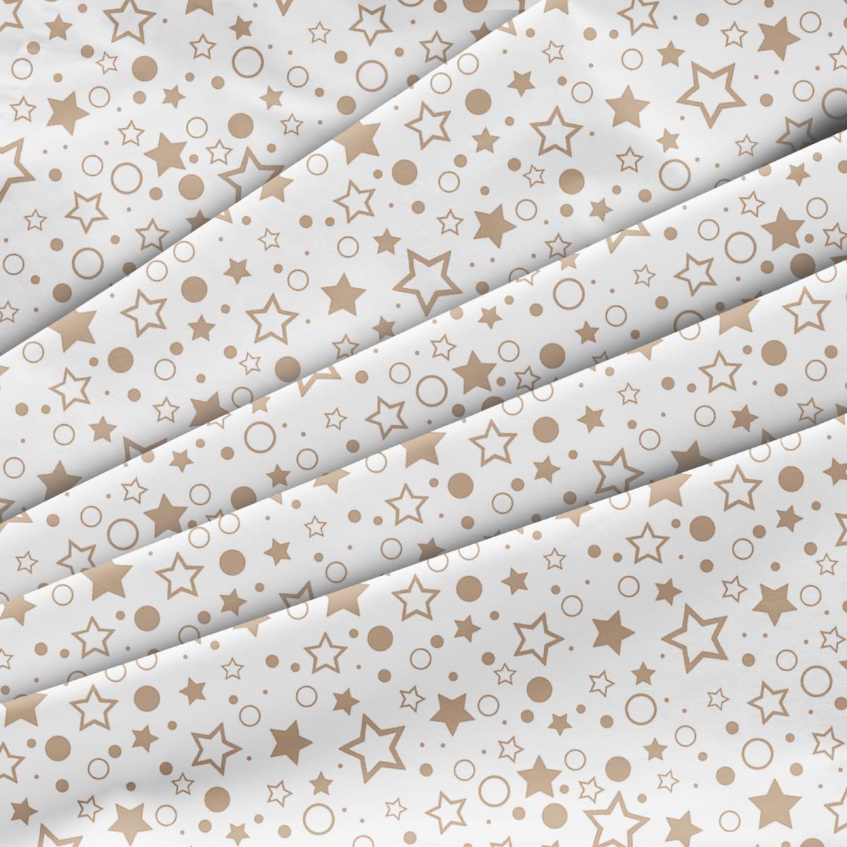 Перкаль 150 см наб 64016-6 Бежевое ассорти на белом