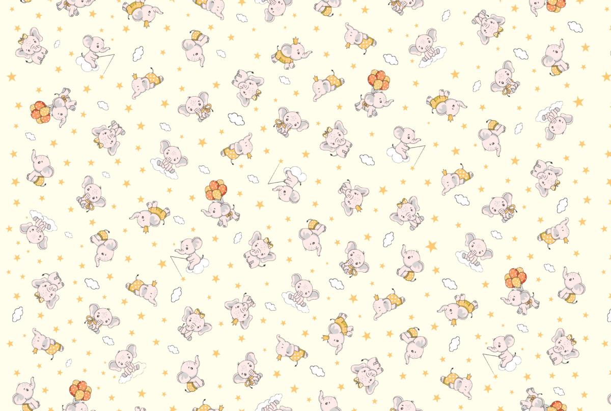 Ситец 95 см набивной 29153-4 Слоник