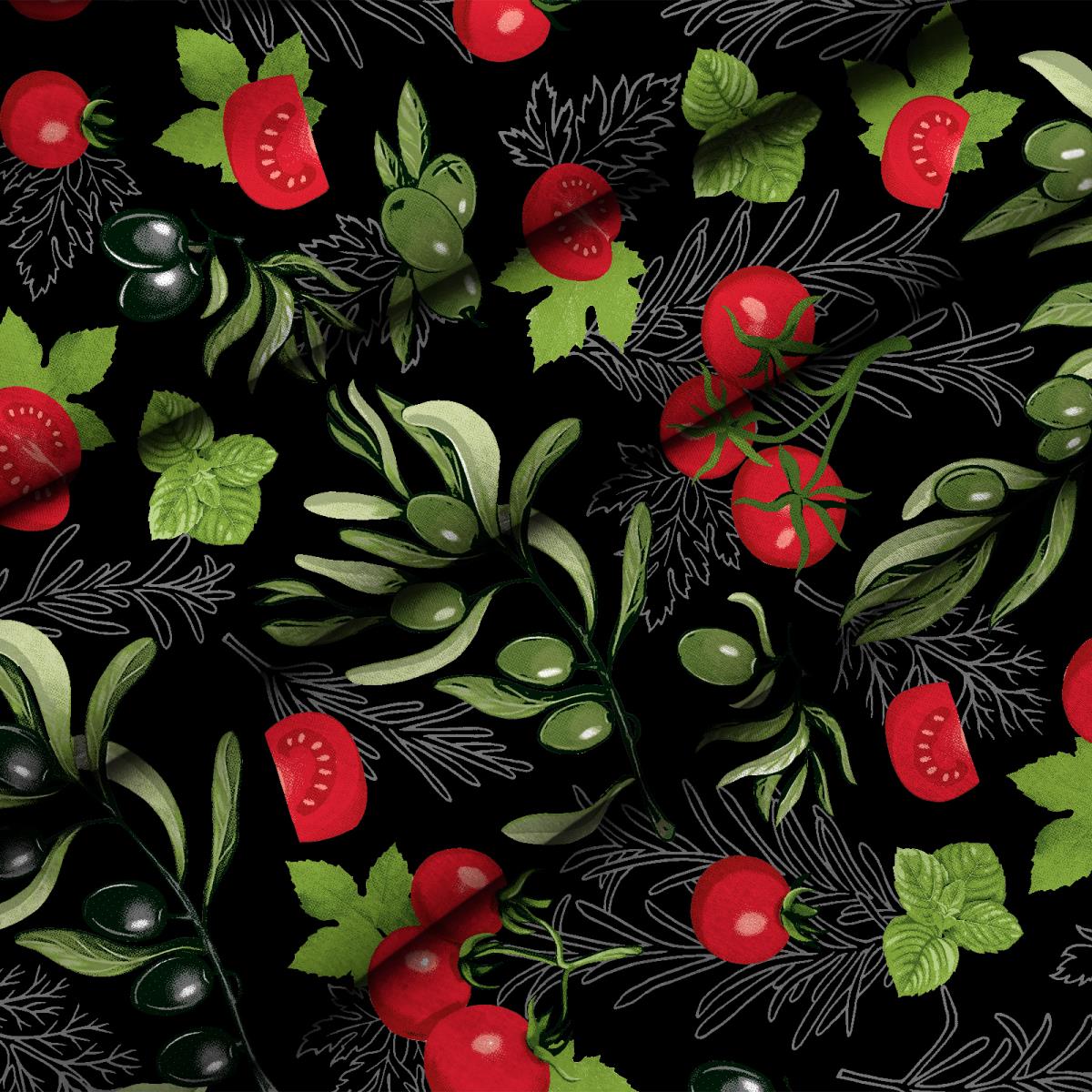 Рогожка 150 см наб арт. 904 62063-1 Помидоро черный