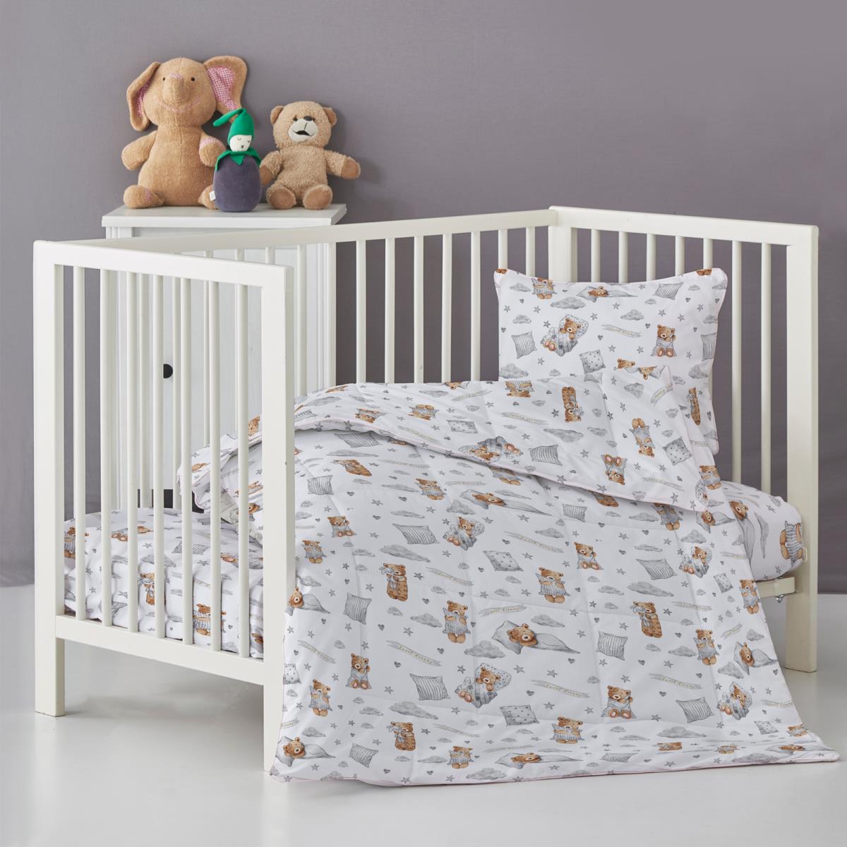 КПБ КиндерСон Поплин 13439-1 Спящий мишка