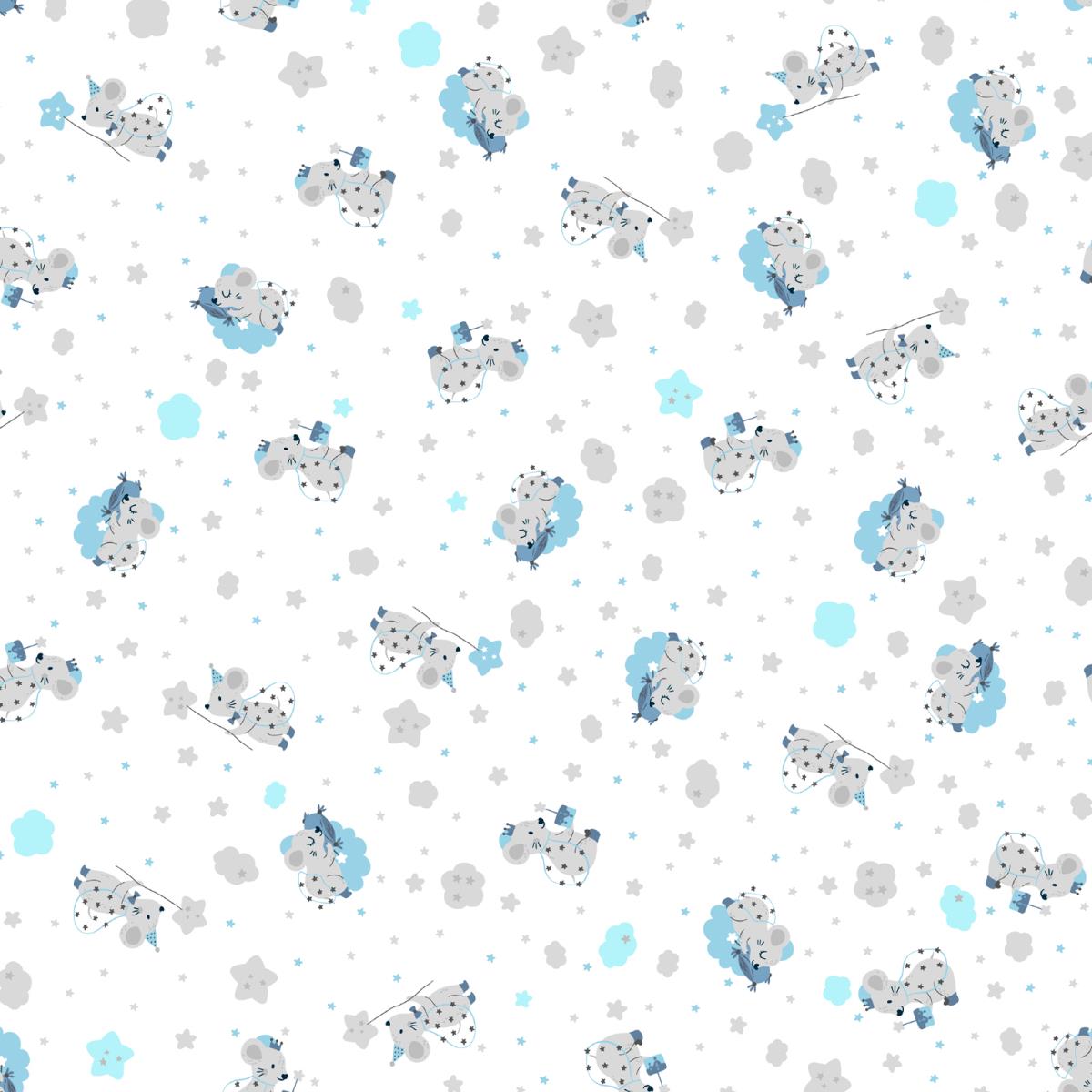 Фланель 90 см наб б/з 64077-1 Звездочет