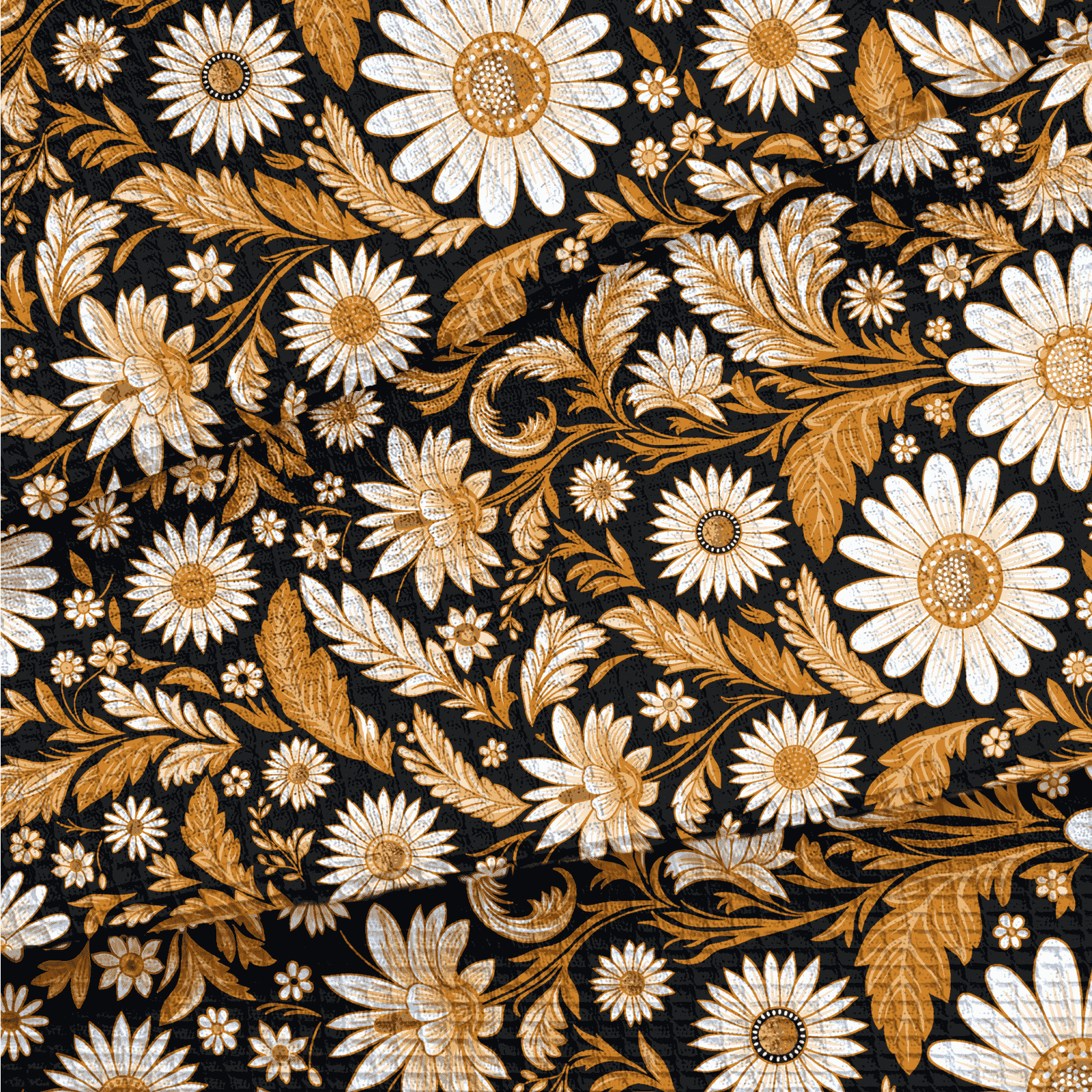 Полотно вафельное 150 см наб 29337-1 Ромашки