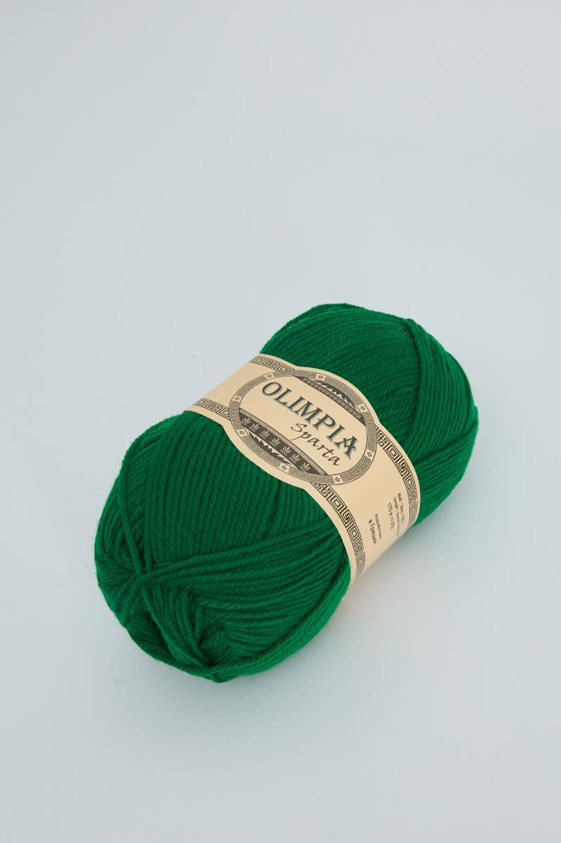 Пряжа для ручного вязания Олимпия Спарта/Olimpia Sparta цв.IR8 изумруд 5шт*100г