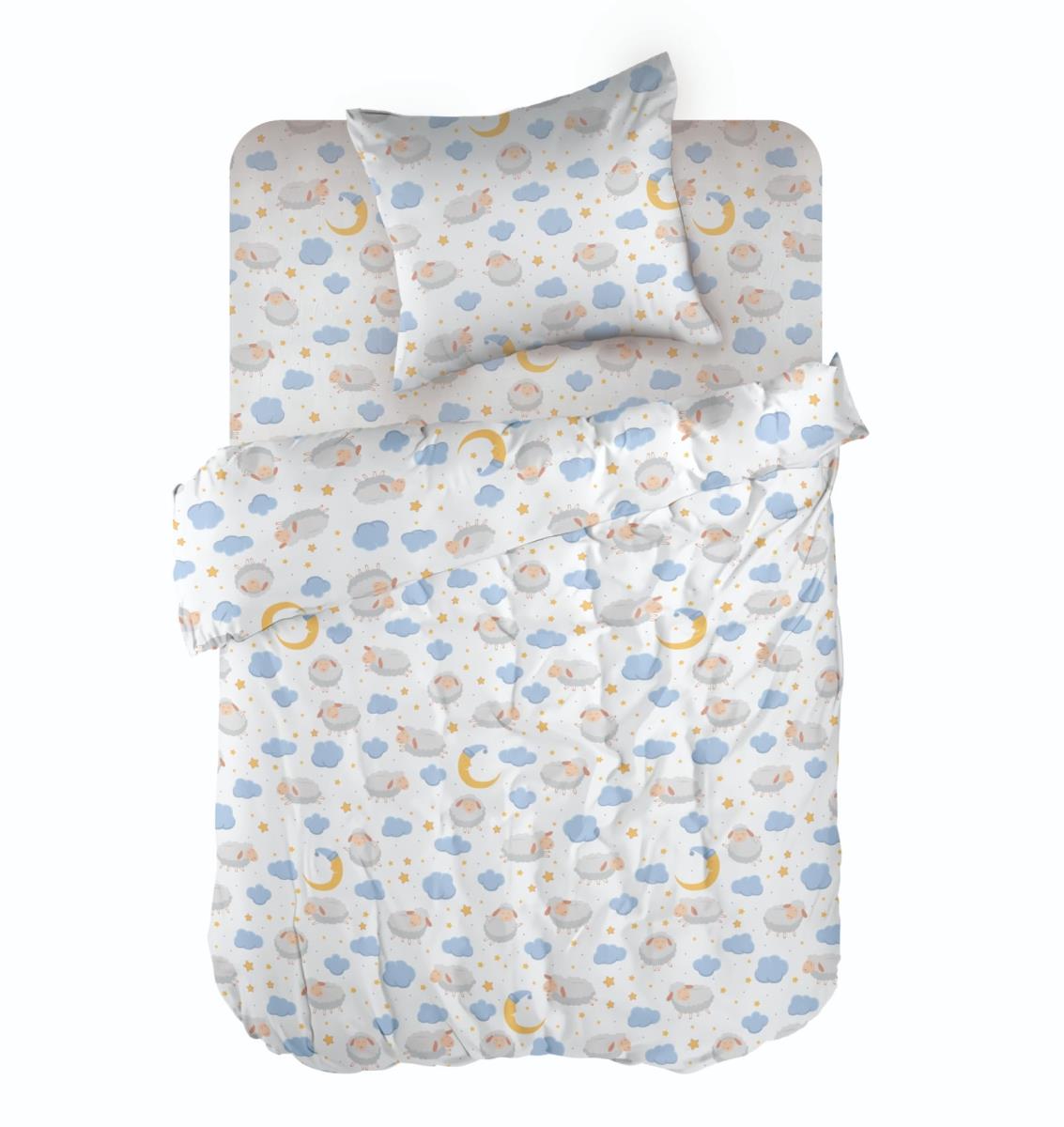 КПБ WENGE BABY Перкаль 60082-1 Sheep in the clouds