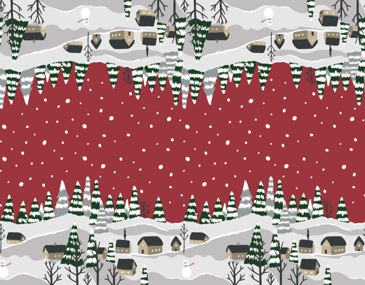 Дорожка 50 см 29228-3 Снежная зима