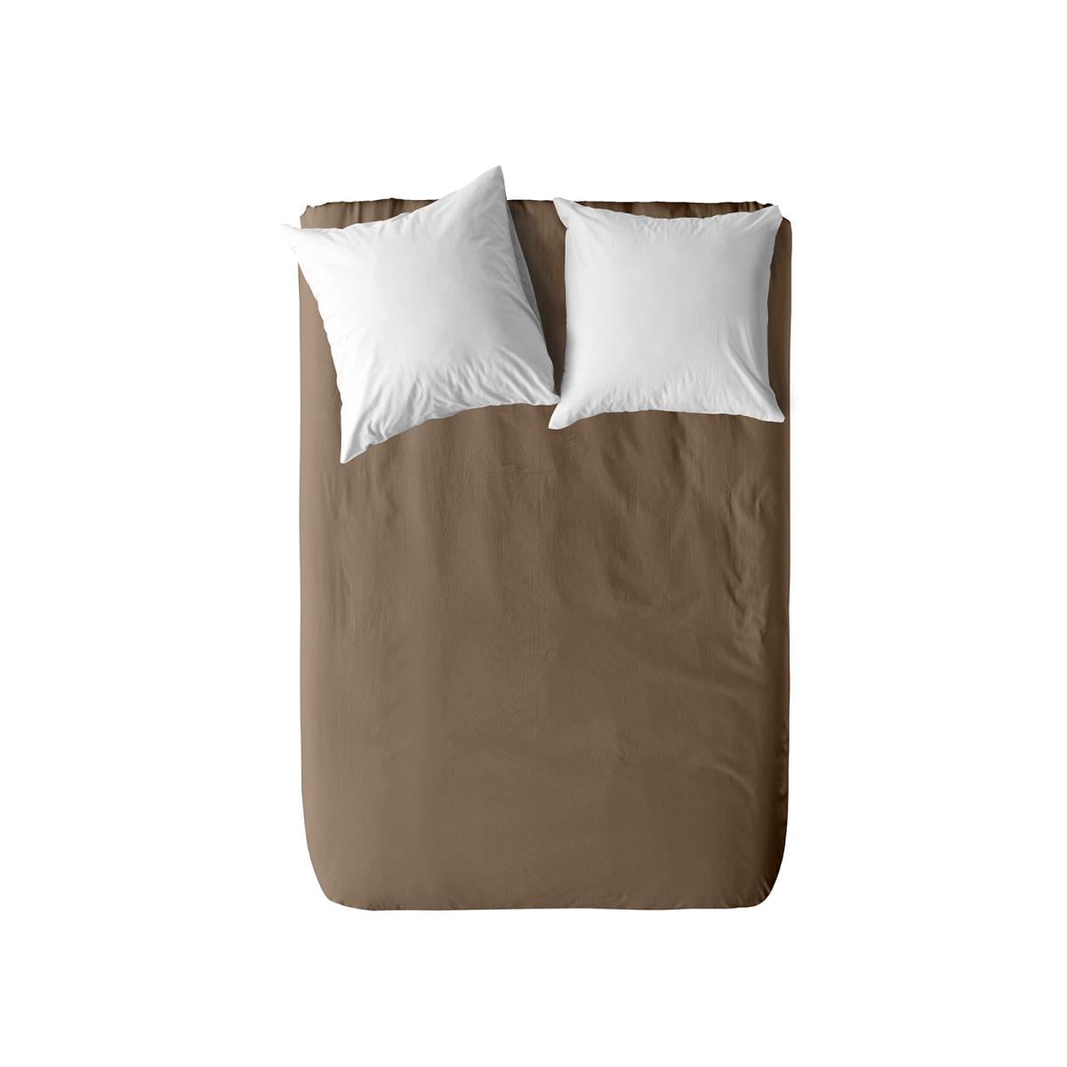 Простыня на резинке WENGE Перкаль Актив  86295-11 Simply Taupe