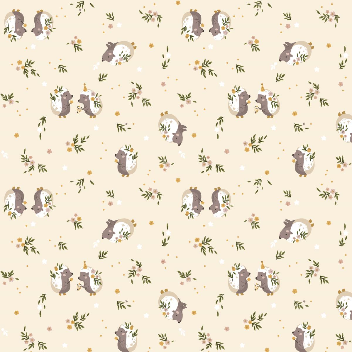 Фланель 90 см наб 64079-1 Ёжики