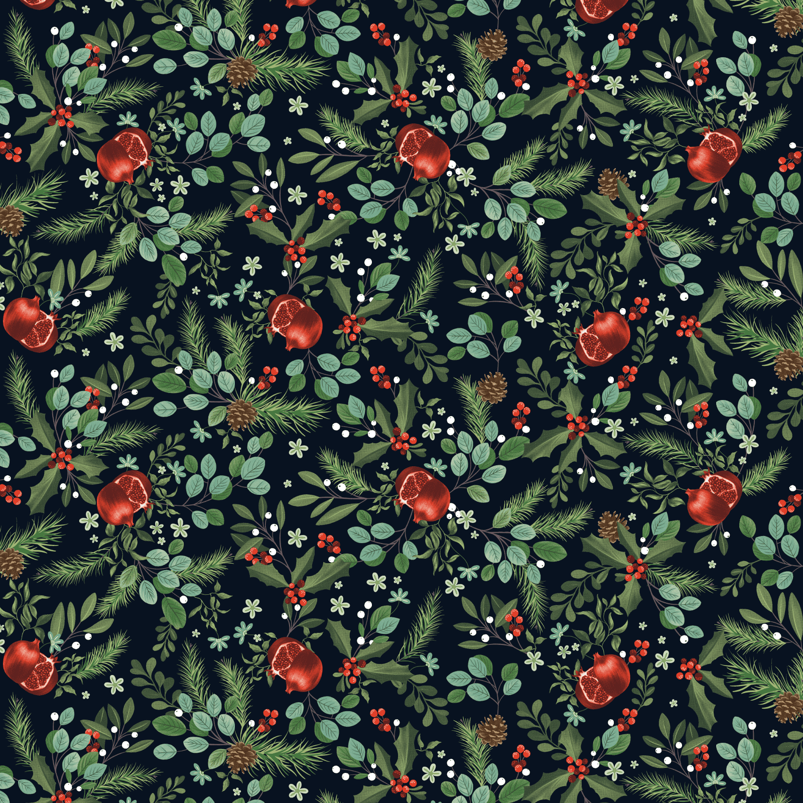 Рогожка 150 см наб арт. 904 29294-1 Гранатовый сад