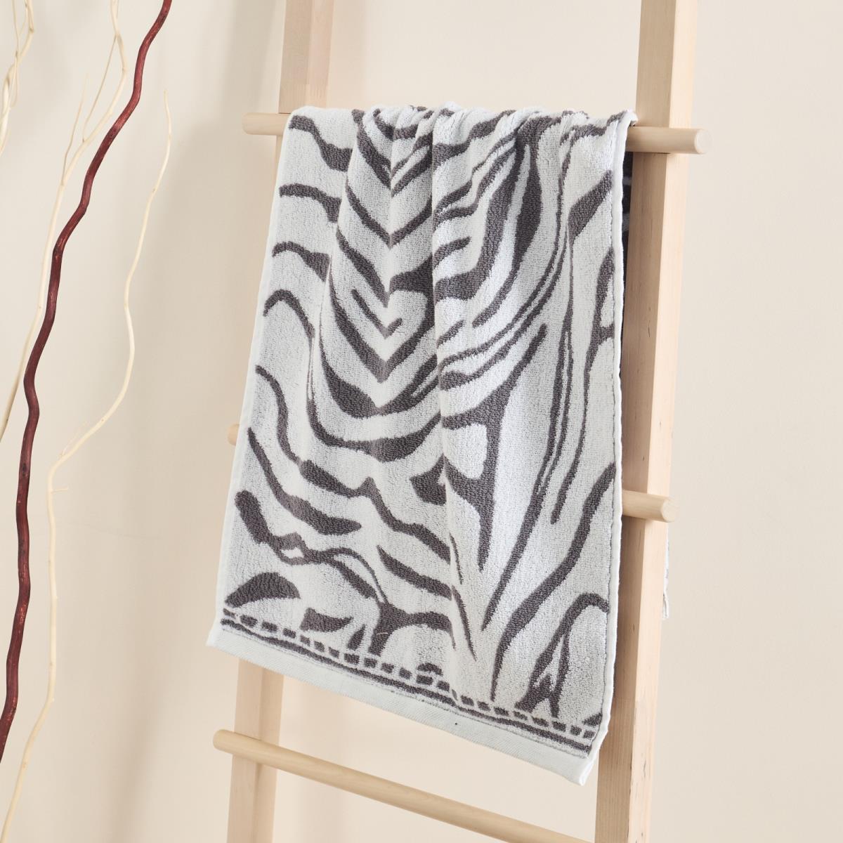 Полотенце махровое Fine Line Анималистика, серый, пестроткань