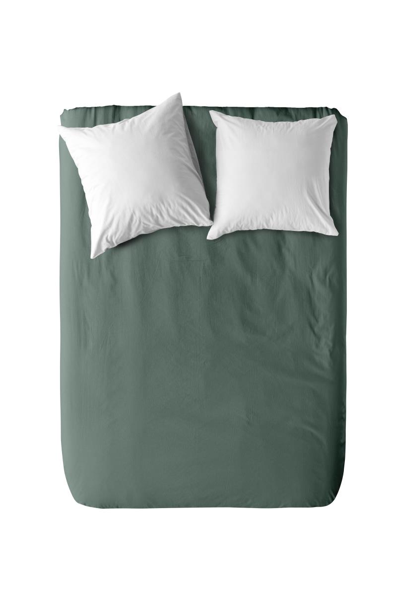 Простыня на резинке перкаль Актив WENGE 86078-9 Chinois Green