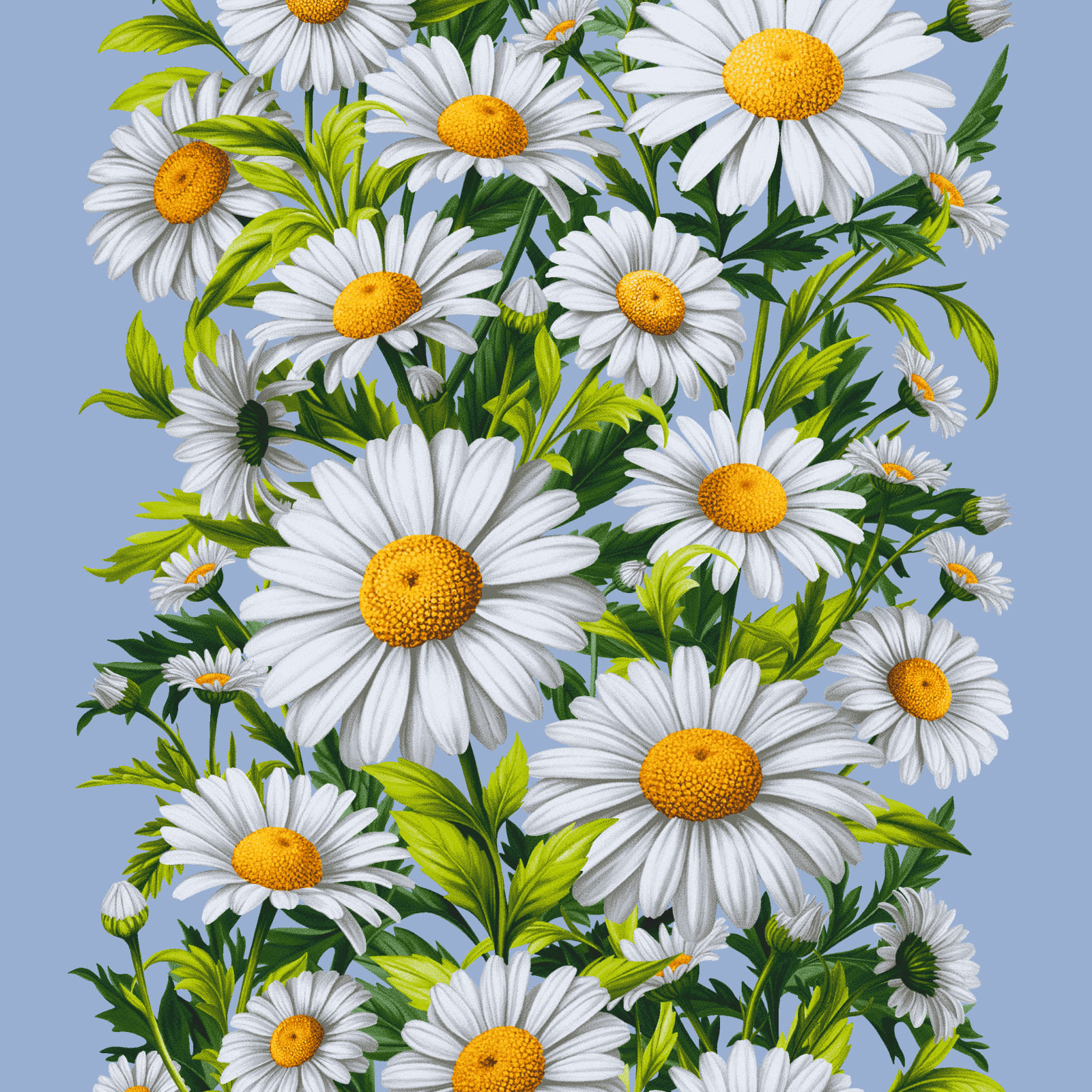 Полотно вафельное 50 см наб 29440-1 Ромашки