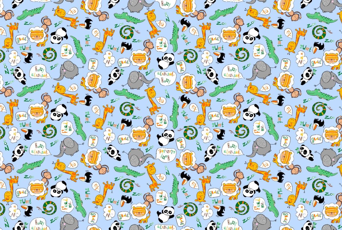 Ситец 95 см 21317-2 Жирафики