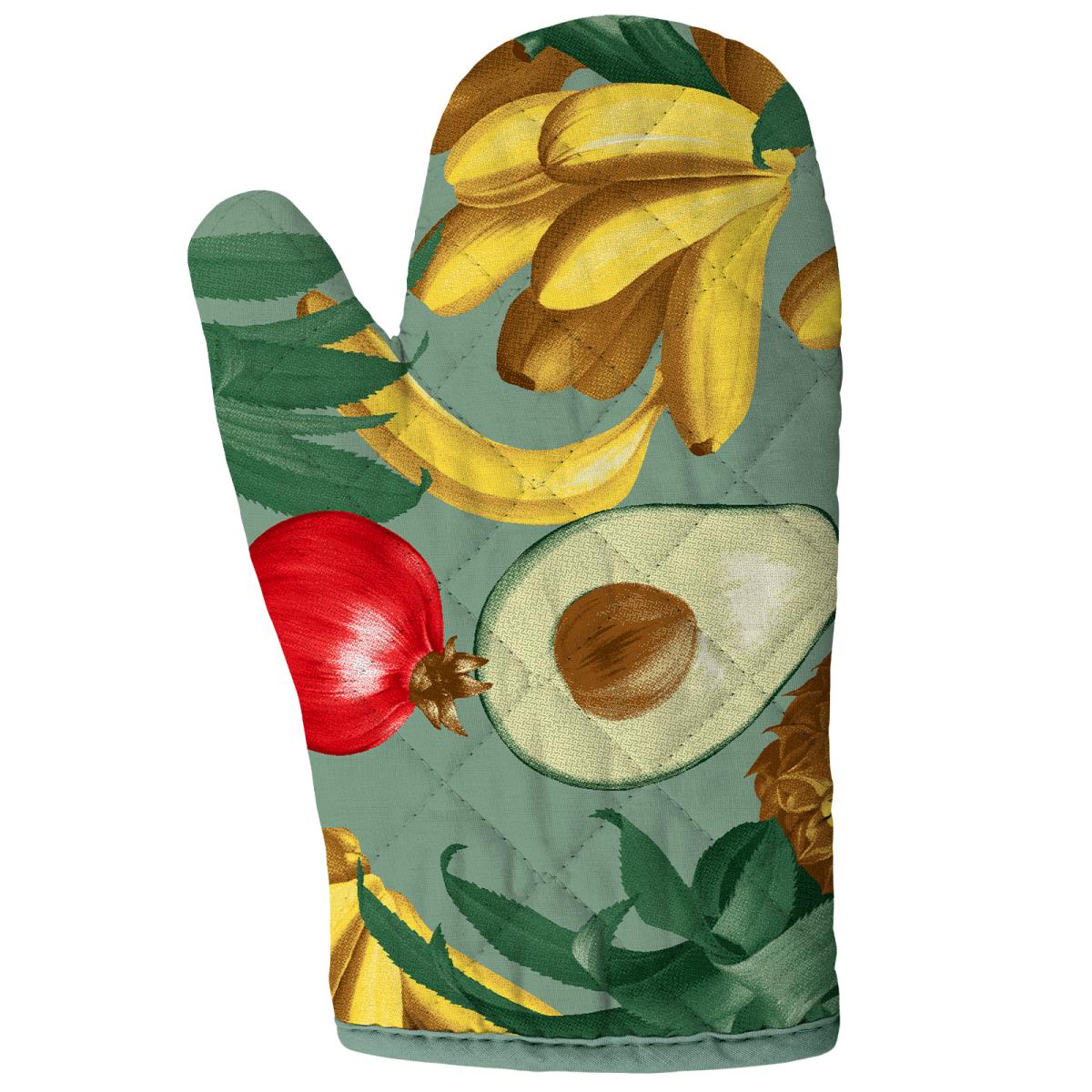 Прихватка-рукавица рогожка Все ДOMA/Vse DOMA 60164-1 Много фруктов