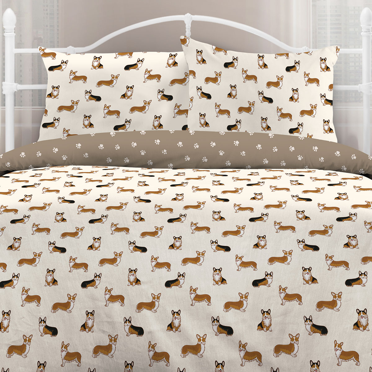 КПБ Любимый дом Бязь 50163-1/50169-1 Корги