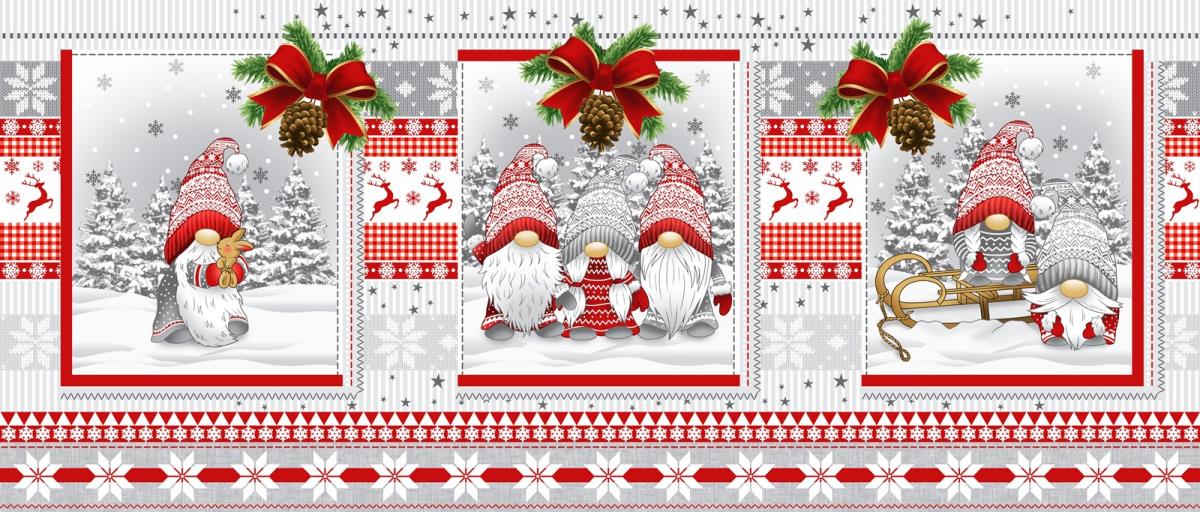 Полотно вафельное 150 см 29215-1 Гномики