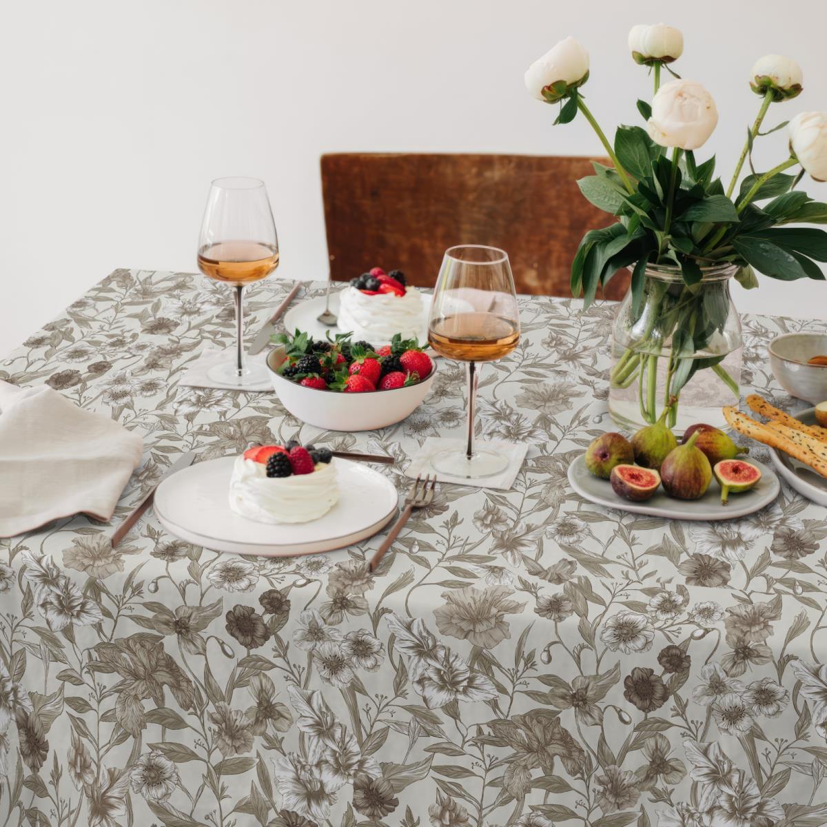 Скатерть рогожка Все ДOMA/Vse DOMA 60050-2 Флора