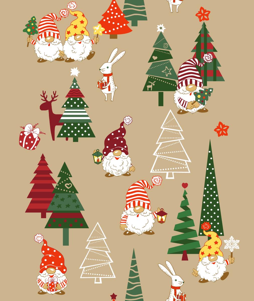 Дорожка 50 см 29108-1 Новогодние гномики