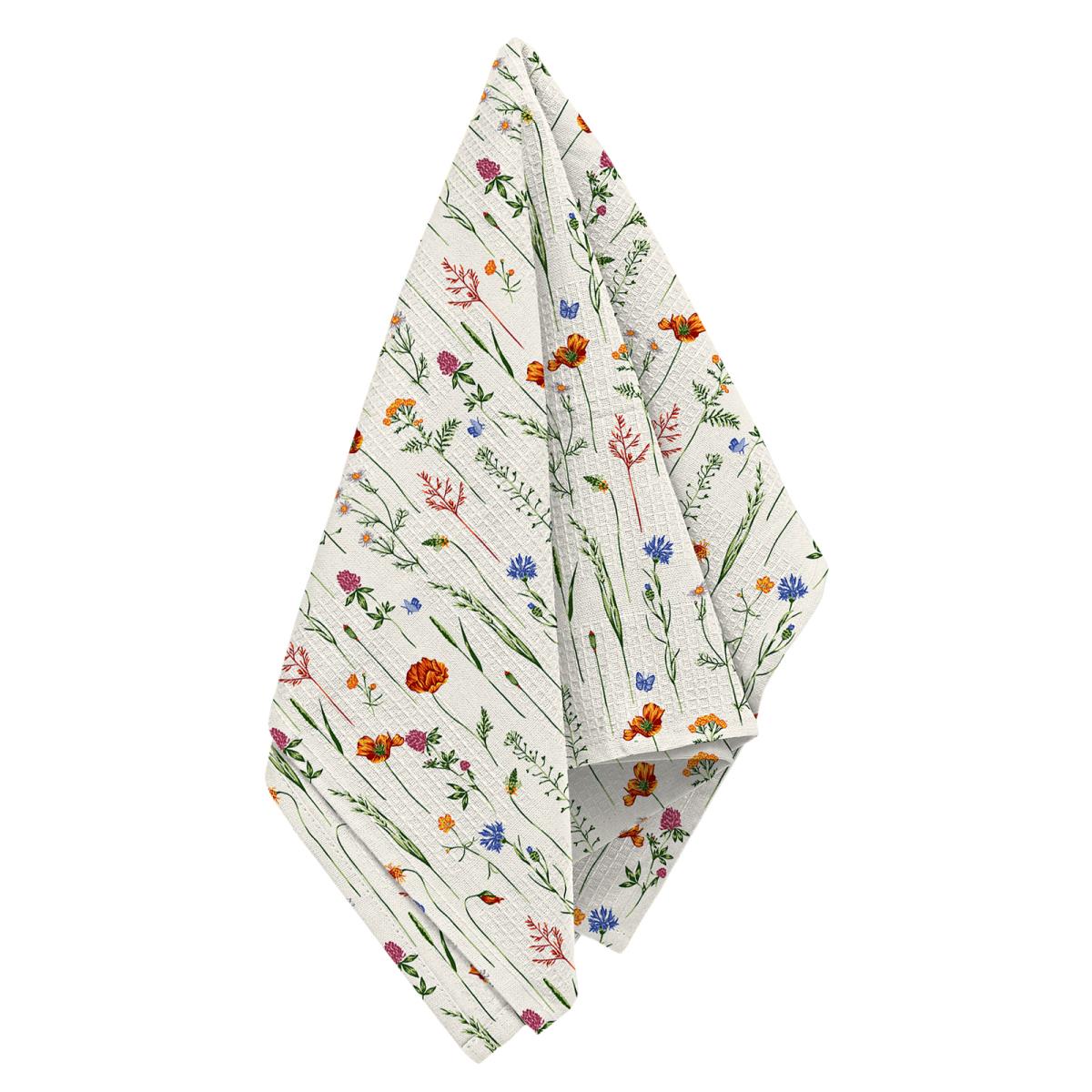 Полотенце вафельное Все ДOMA/Vse DOMA 60286-1 Полевые цветы