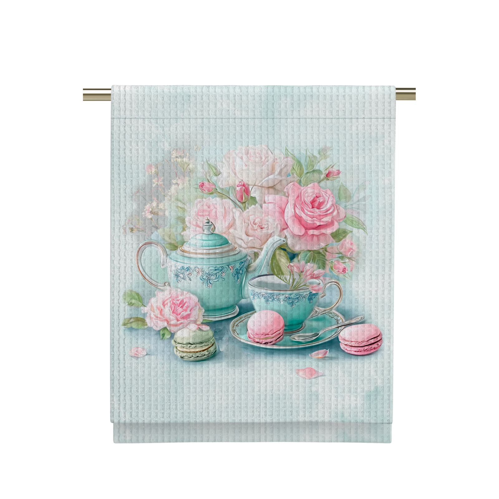 Полотенце вафельное Все ДOMA/Vse DOMA 60360-1 Чаепитие