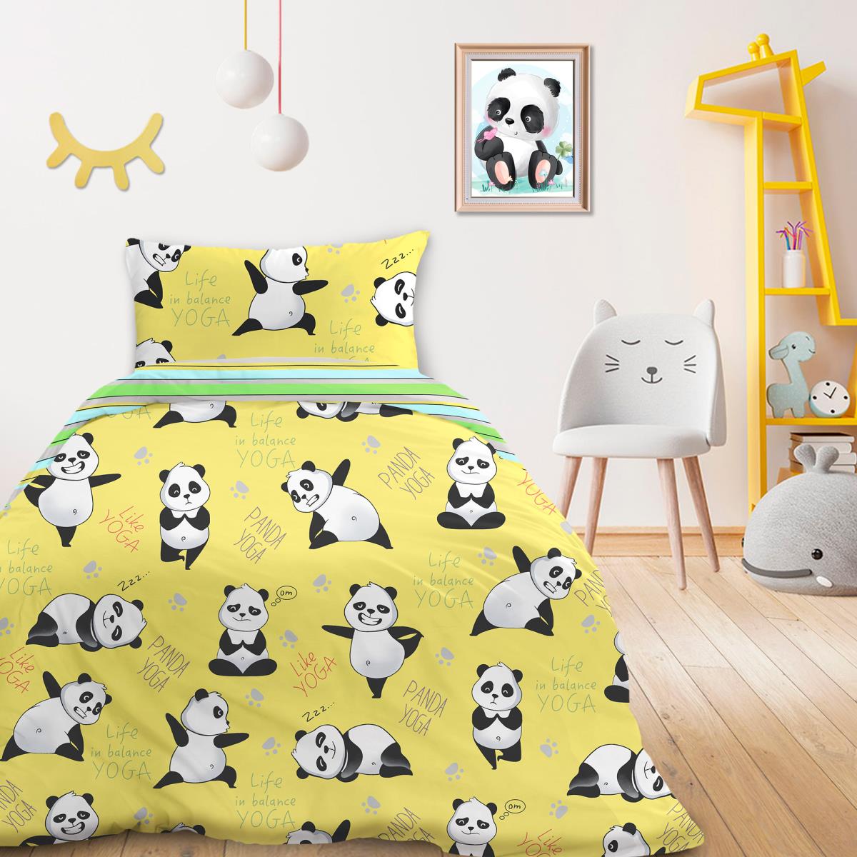 КПБ Fine Line Перкаль 64027-2/50144-1 Шелтон на желтом