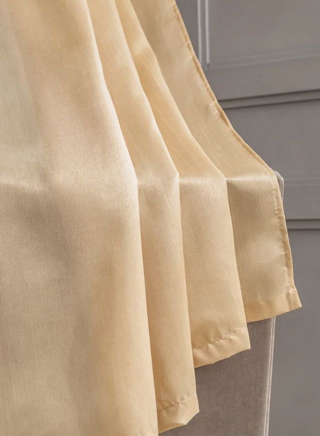 Штора портьера жаккард Fine Line, Бамбук, шампань