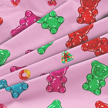 КПБ Fine Line Перкаль 64006-2/50144-2 Гамми на розовом