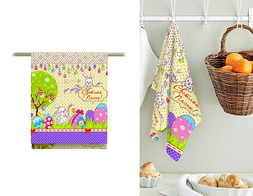 Полотно вафельное 50 см наб 5613-2 Светлая Пасха