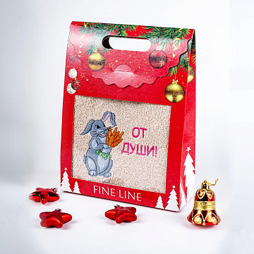 Полотенце махровое Fine Line ОМ-3 Кроличье счастье