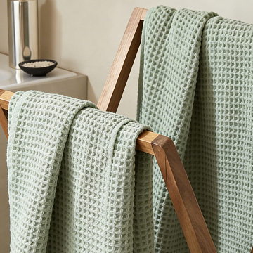 Полотно вафельное 150 см гладкокрашеное арт. 169 86077-8 светло-бирюзовый АК