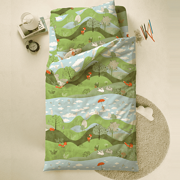 Бязь Комфорт 150 см наб 13481-1 Лесная сказка