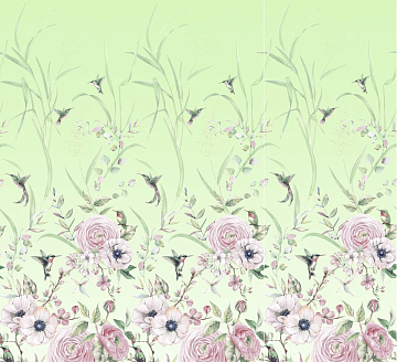 Бязь Премиум 220 см наб 15442-1 Колибри