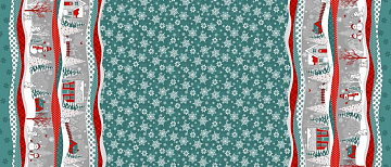 Рогожка 150 см наб арт. 904 29114-5 Нарядная сказка