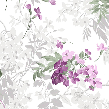 Бязь Премиум 220 см наб 40118-1 Кассана сиреневый