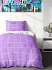 КПБ Crazy Getup 16405-3/16405-4 Grid paper Lavander