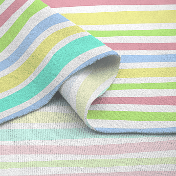 Фланель 90 см наб 64063-1 Радужная полоска компаньон