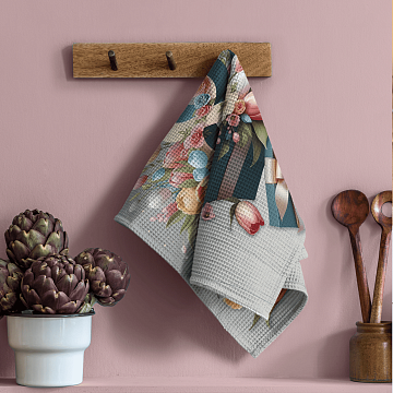 Полотно вафельное 50 см наб 29369-1 8 марта