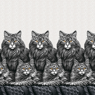 Перкаль 220 см наб 72108-1 Котики