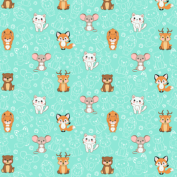 Перкаль 150 см наб 13460-1 Животный мир