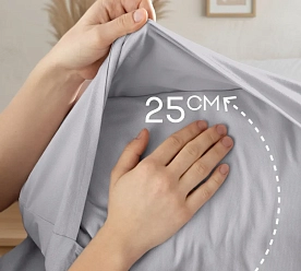 Наволочка 50х70 см 100% хлопок сатин - 2 шт