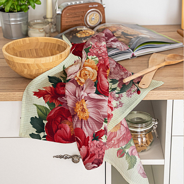 Полотно вафельное 50 см наб 29495-1 Цветочная алхимия