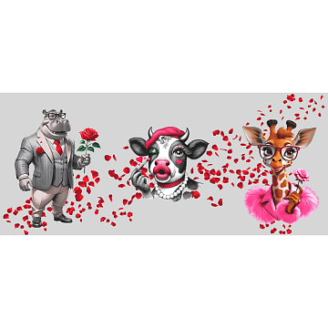 Полотно вафельное 150 см наб 29481-1 Любовь