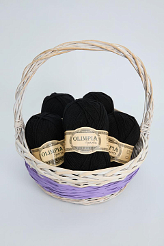 Пряжа для ручного вязания Olimpia Sparta цв.IR16 черный 5шт*100г