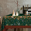 Скатерть рогожка Все ДOMA/Vse DOMA 60209-1 ИЗУМРУДНАЯ СКАЗКА