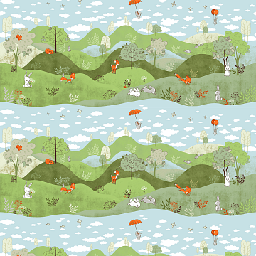 Бязь Комфорт 150 см наб 13481-1 Лесная сказка