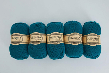 Пряжа для ручного вязания Olimpia Sparta цв.IR20 бирюза 5шт*100г