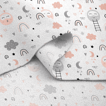 Фланель 90 см б/з 29155-1 Шарики