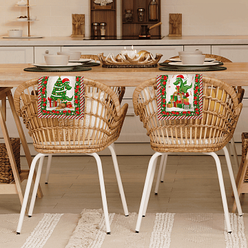 Полотно вафельное 150 см 29209-1 Новогодние подарки