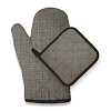 Комплект кухонный (прихватка, прихватка-рукавица) рогожка Fine Line 35007-3 Пестроткань тауп