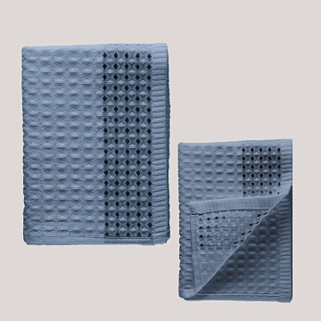 Полотенце вафельное Fine Line, коллекция Amelia, васильковый